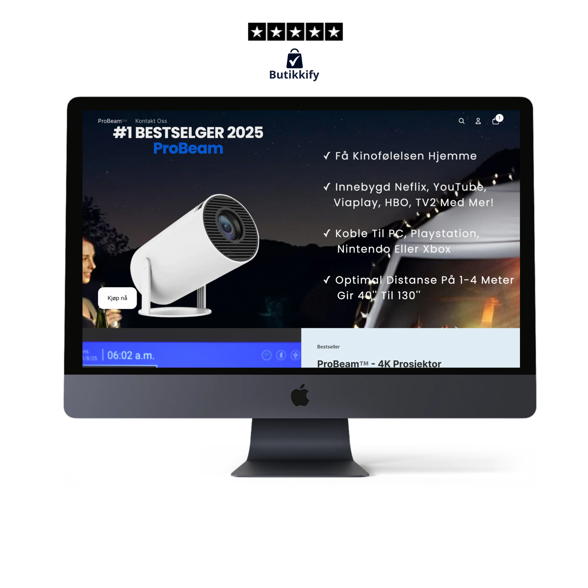 ProBeam.no - One-Product Shopify Nettbutikk